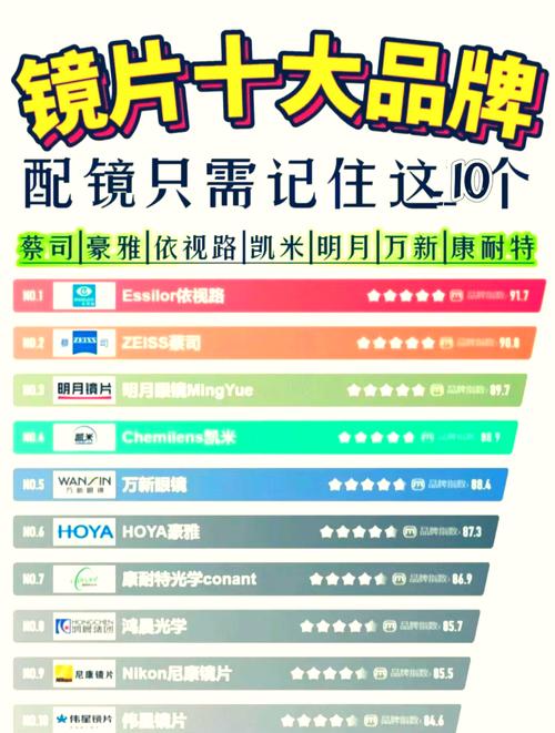 国内知名品牌镜片_国内镜片排名前十的牌子