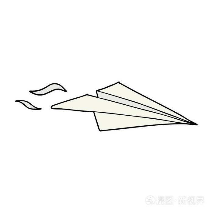 [纸飞机简笔画简单漂亮]纸飞机简笔画简单又漂亮