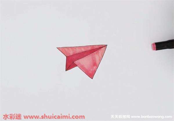 [纸飞机画法]纸飞机画法简笔画图片