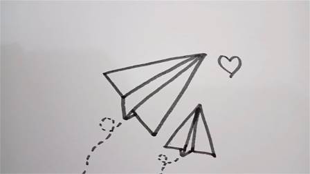 纸飞机怎么画简笔画-简易纸飞机怎么画简笔画