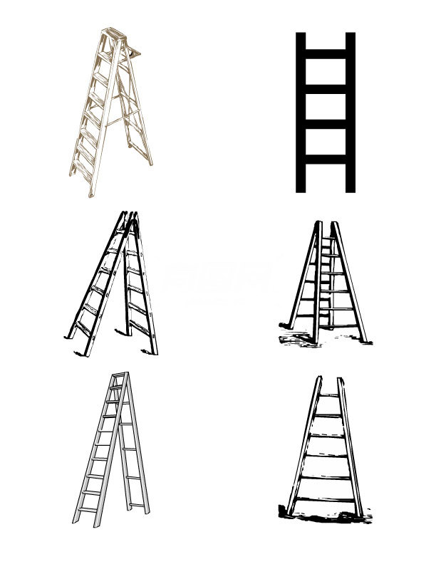 梯子怎么画?_梯子怎么画立体