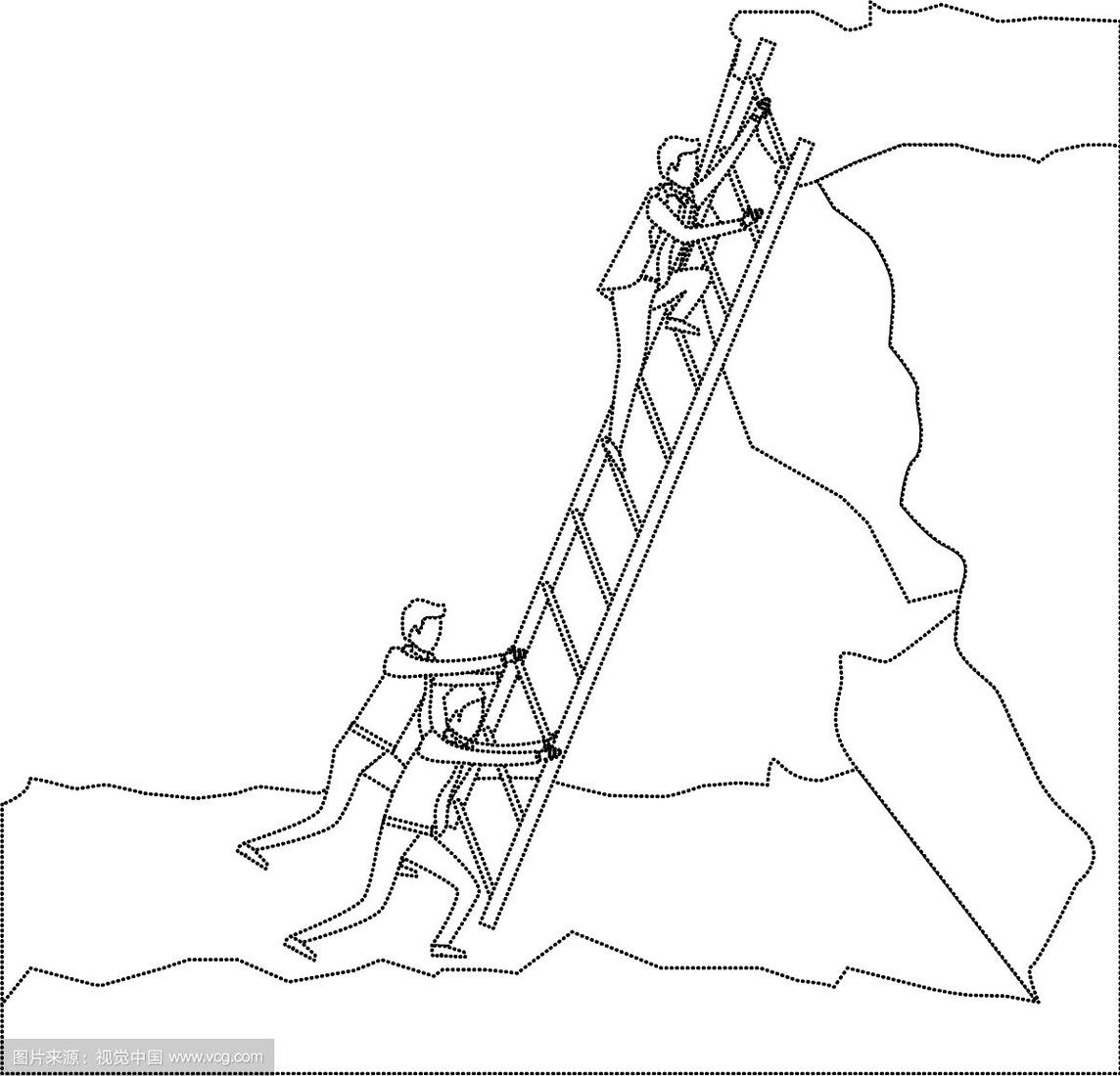 爬梯子图片简笔画_爬梯子图片简笔画可爱