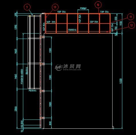 梯子图纸_梯子图纸怎么画