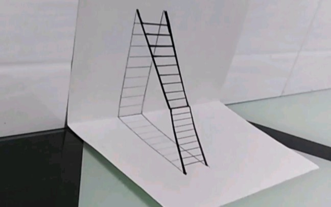 梯子立体画图片_梯子立体画图片怎么画