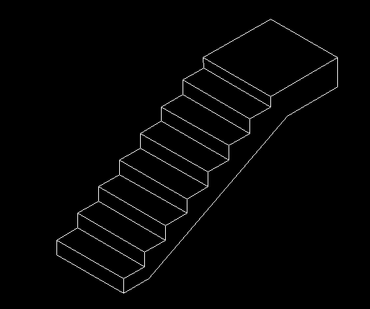 三维立体梯子画法_3d立体梯子简笔画